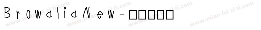Browalia New字体转换